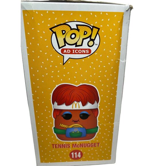 Funko Pop AD Mcdonald's Icons Tennis McNugget #114 Vinyl Figure In Box - Picture 3 of 5